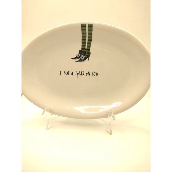 Rae Dunn Artisan Collection by Magenta Halloween Plate I Put A Spell on You - Picture 1 of 3